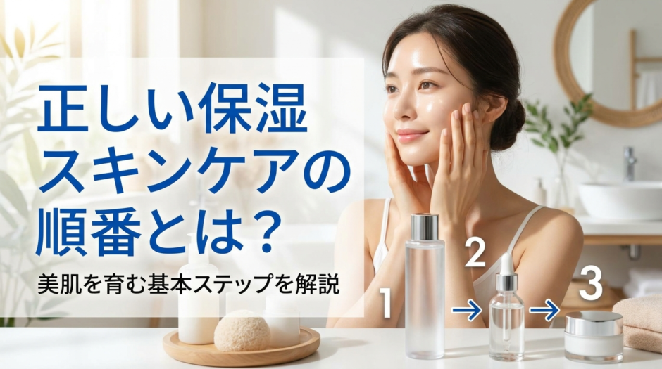 正しい保湿スキンケアの順番とは？美肌を育む基本ステップを解説