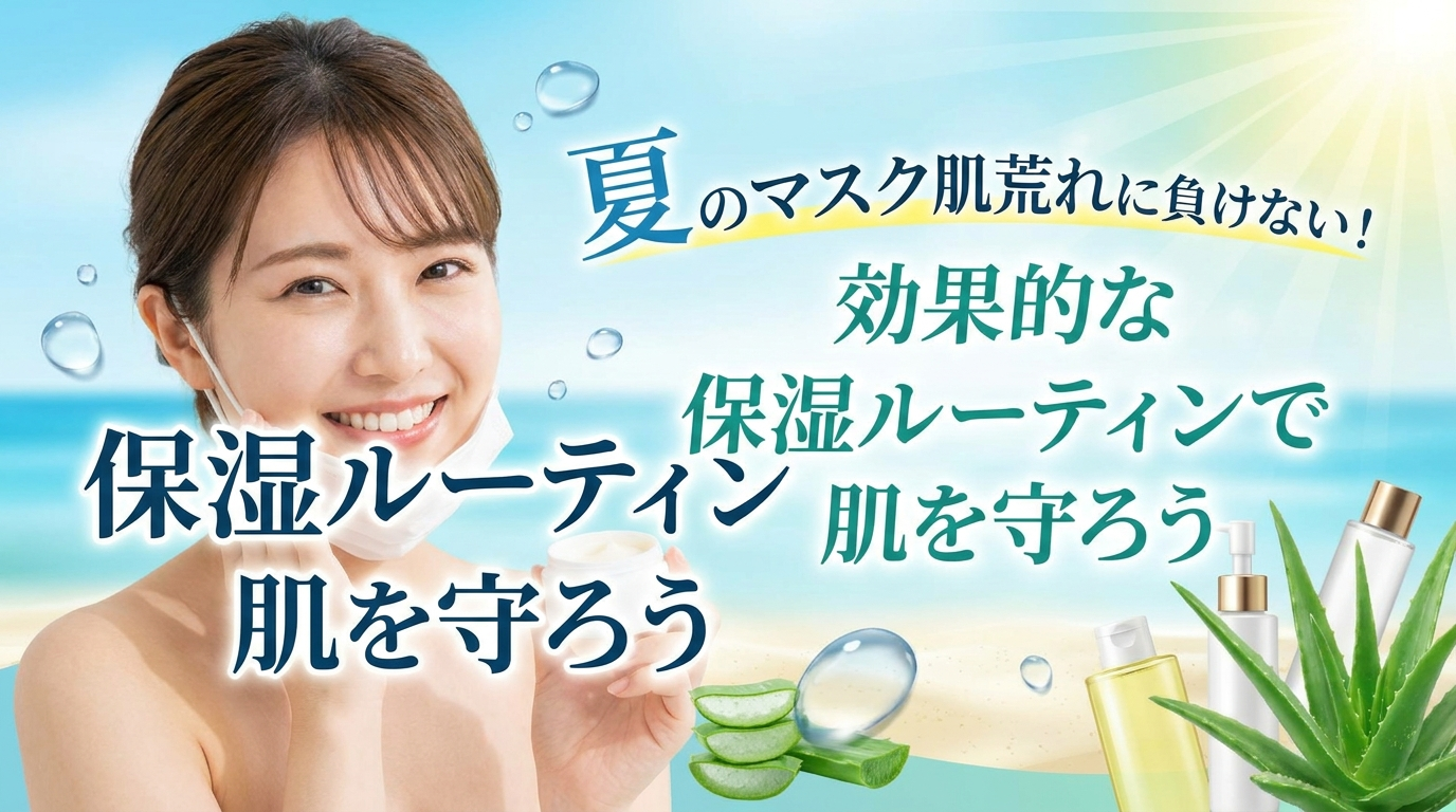 夏のマスク肌荒れに負けない！効果的な保湿ルーティンで肌を守ろう