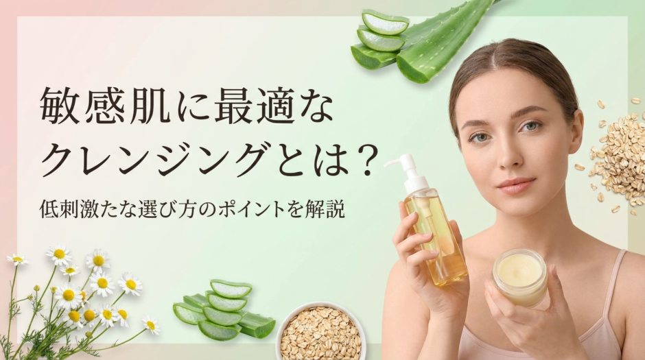 敏感肌に最適なクレンジングとは？低刺激な選び方のポイントを解説