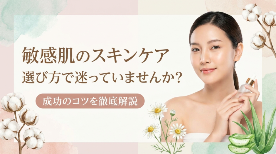 敏感肌のスキンケア選び方で迷っていませんか？成功のコツを徹底解説。