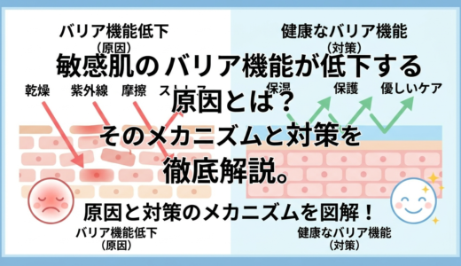 敏感肌のバリア機能が低下する原因とは？そのメカニズムと対策を徹底解説。