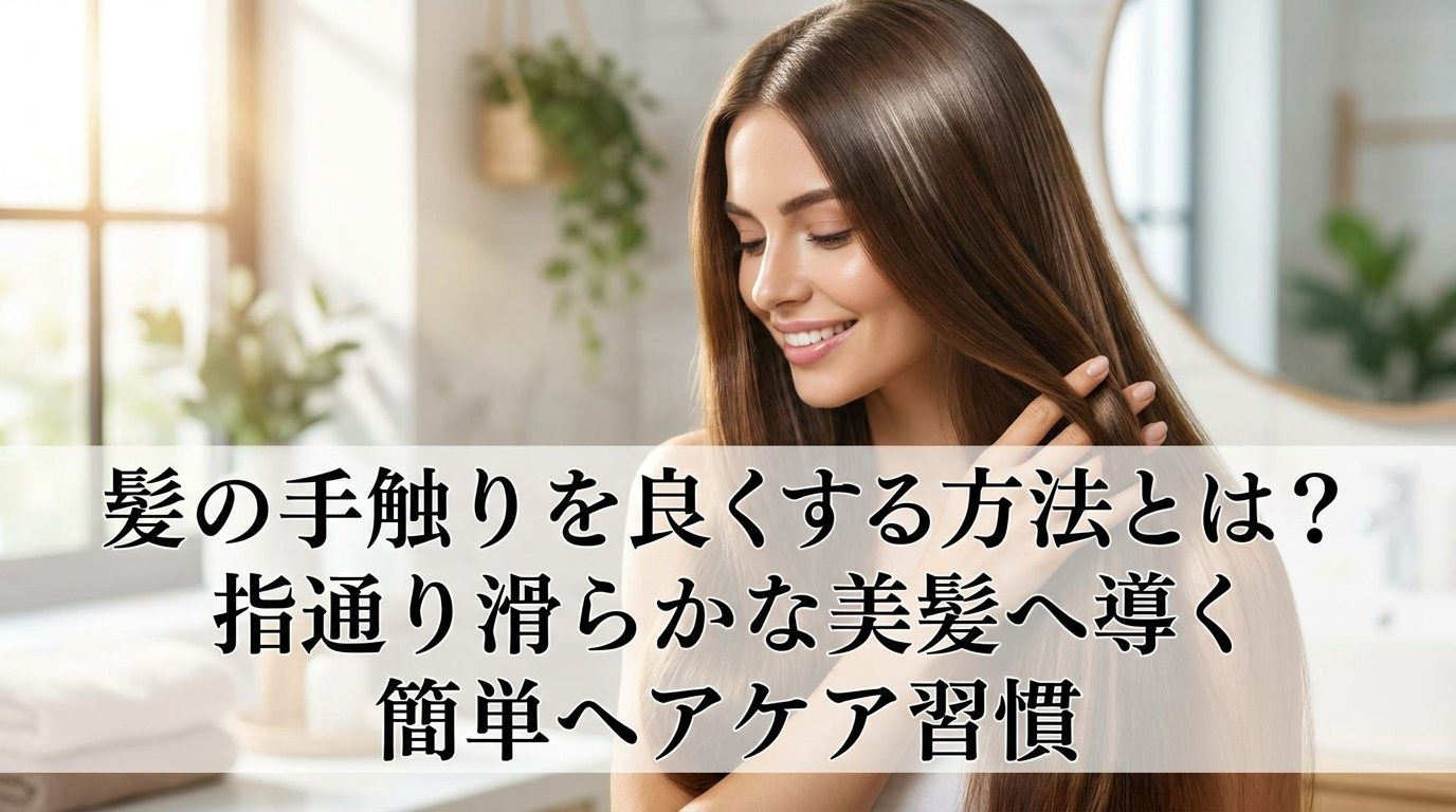 髪の手触りを良くする方法とは？指通り滑らかな美髪へ導く簡単ヘアケア習慣